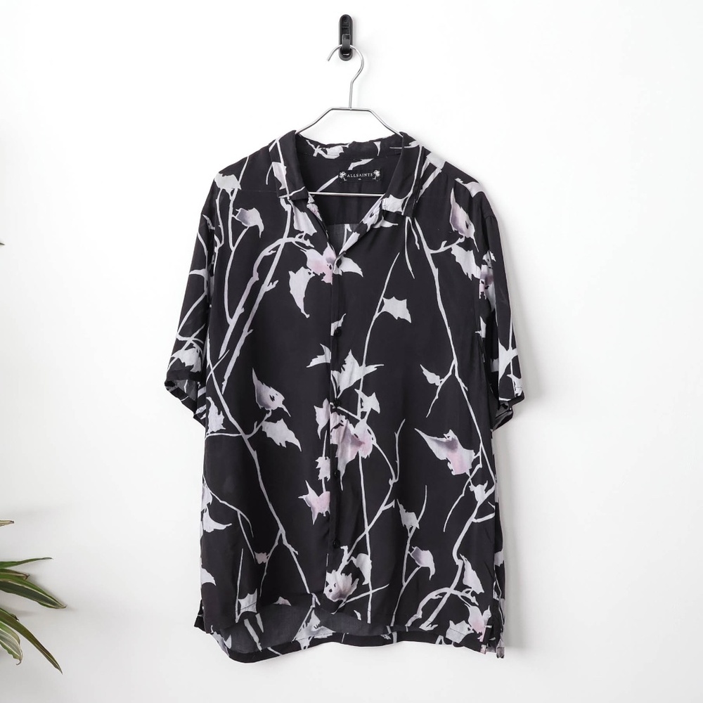 Super Rare AllSaints Floral Pattern Lightweight Luxurious Button Down Shirt